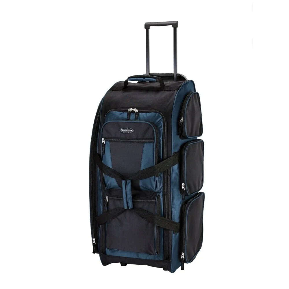 Travelers Club 30-inch Adventure Rolling Multi-Pocket Upright Luggage Duffel